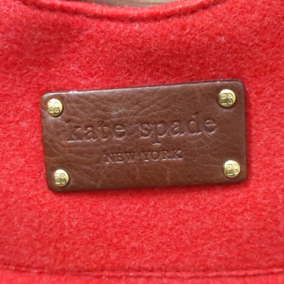 Kate Spade Red Wool Handbag - Picture 2 of 10